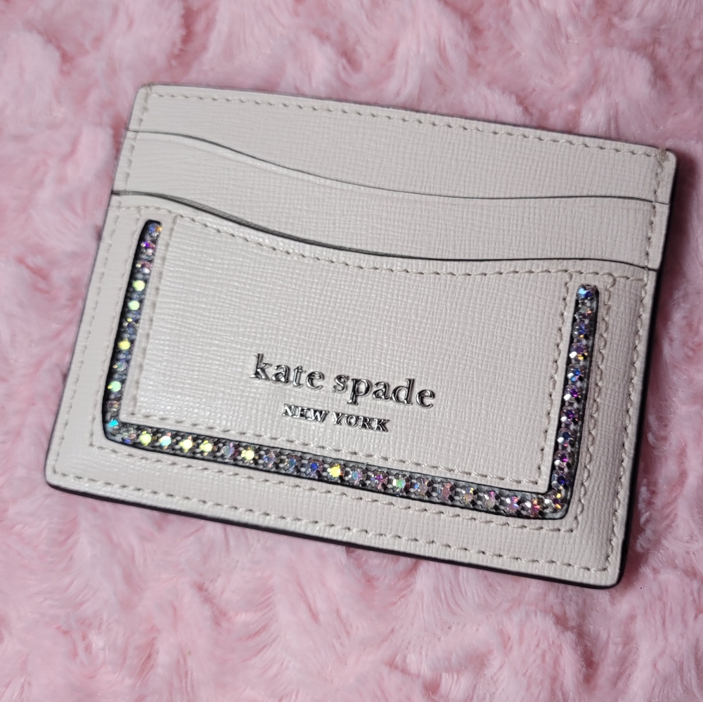 Kate Spade Crystal Inlay Card Wallet - Picture 12 of 17